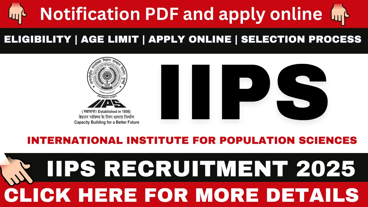 IIPS Recruitment 2025