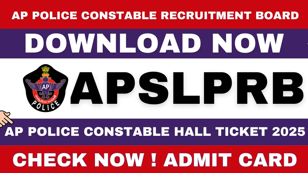 AP Police Constable Hall ticket