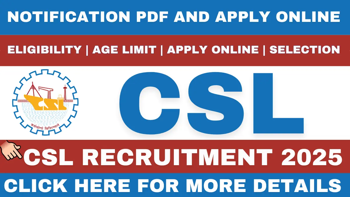Cochin Shipyard ITI Apprentice