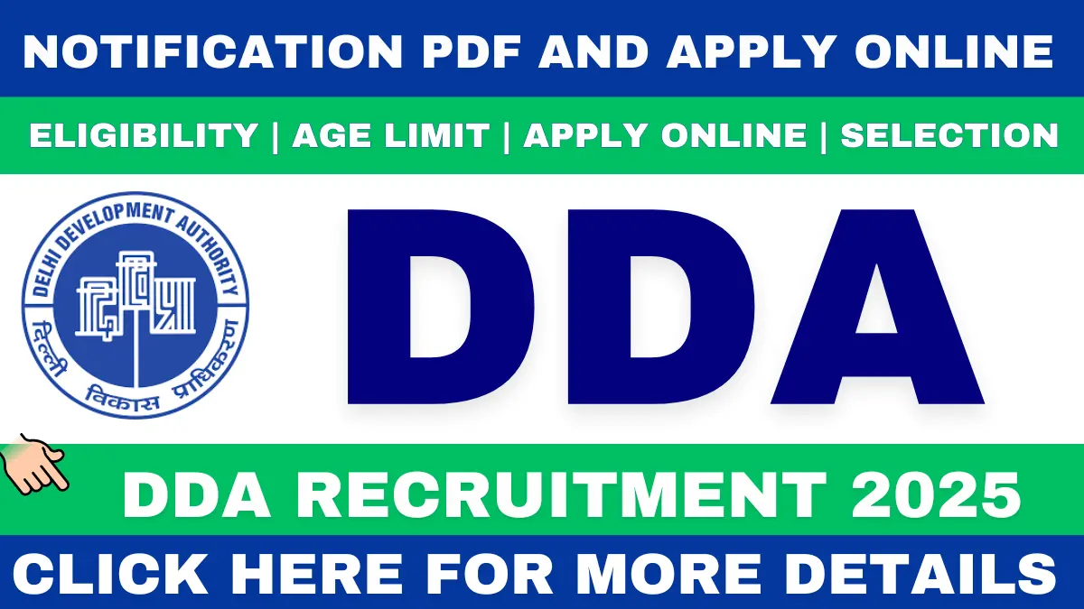 DDA Recruitment