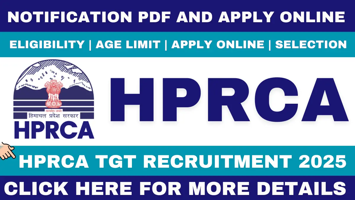 HPRCA TGT Recruitment