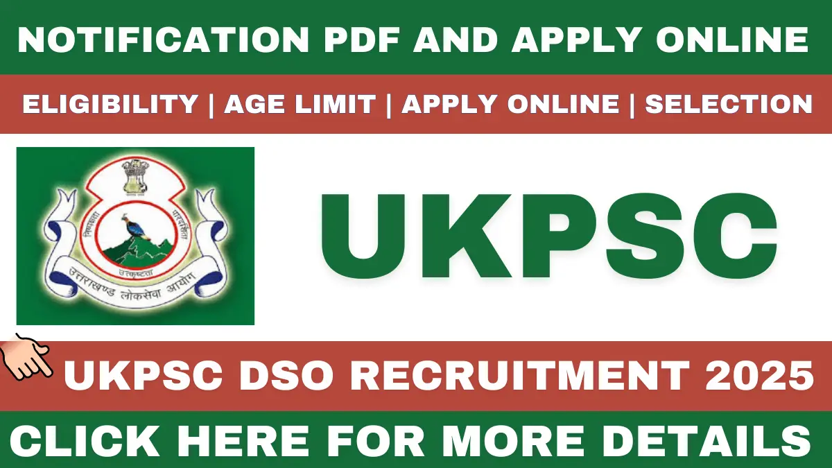 UKPSC DSO Recruitment