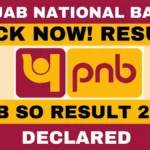 PNB SO Result 2025
