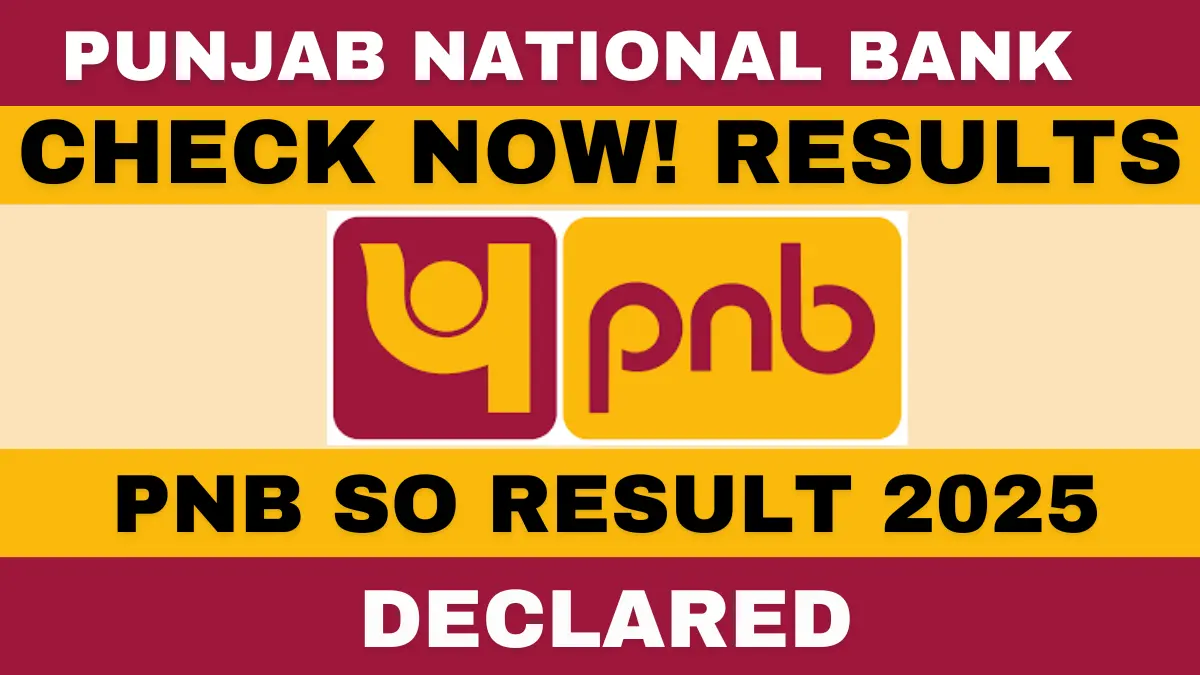 PNB SO Result 2025