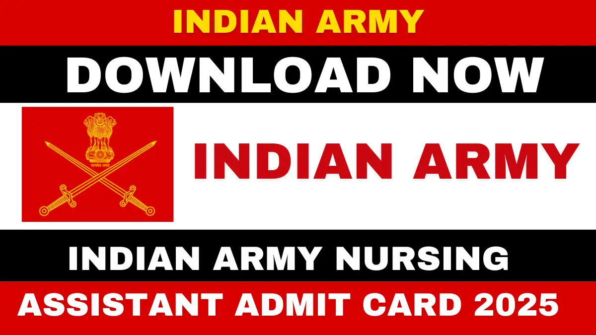 Indian Army Nursing Assistant Admit Card