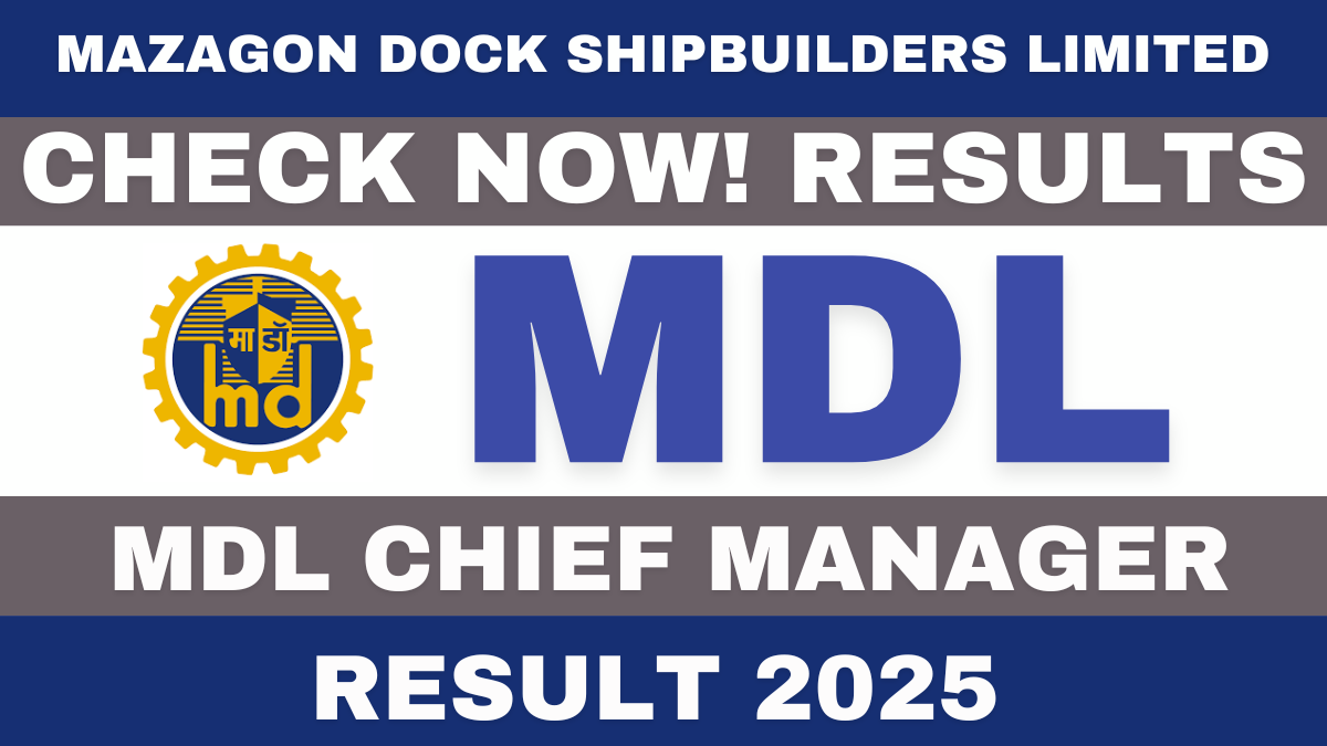 MDL Chief Manager Result 2025