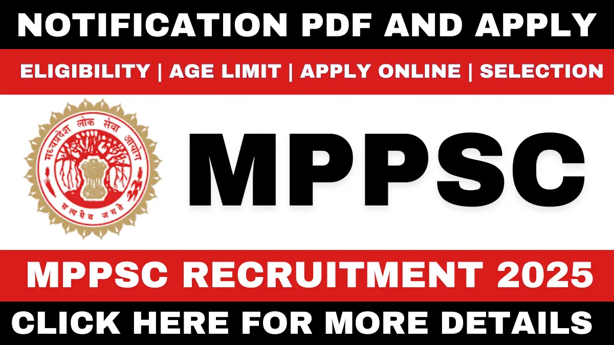 MPPSC Recruitment 2025