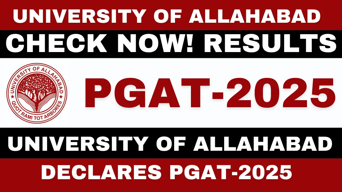 Allahabad University AU PGAT Result 2025