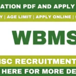 WBMSC Recruitment 2025