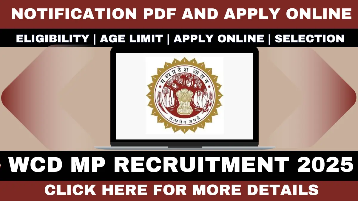 WCD MP Recruitment 2025