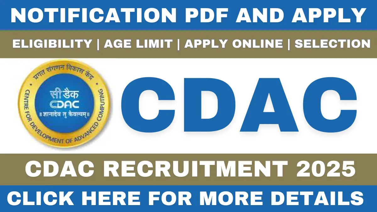 CDAC Recruitment 2025