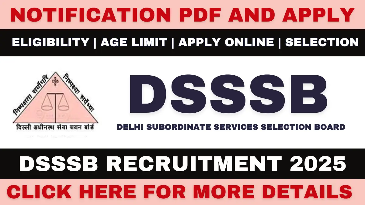 DSSSB Recruitment 2025