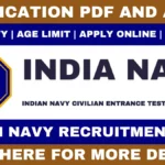Indian Navy Civilian Recruitment 2025