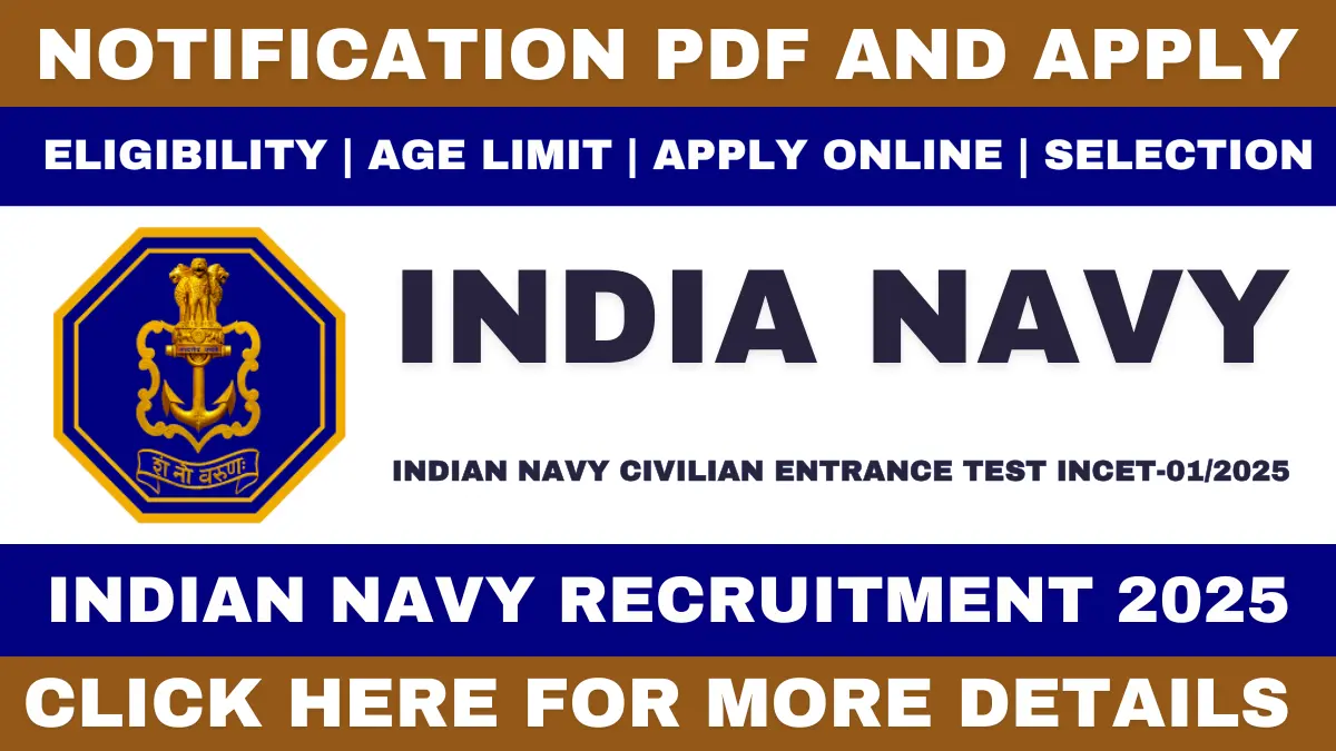 Indian Navy Civilian Recruitment 2025
