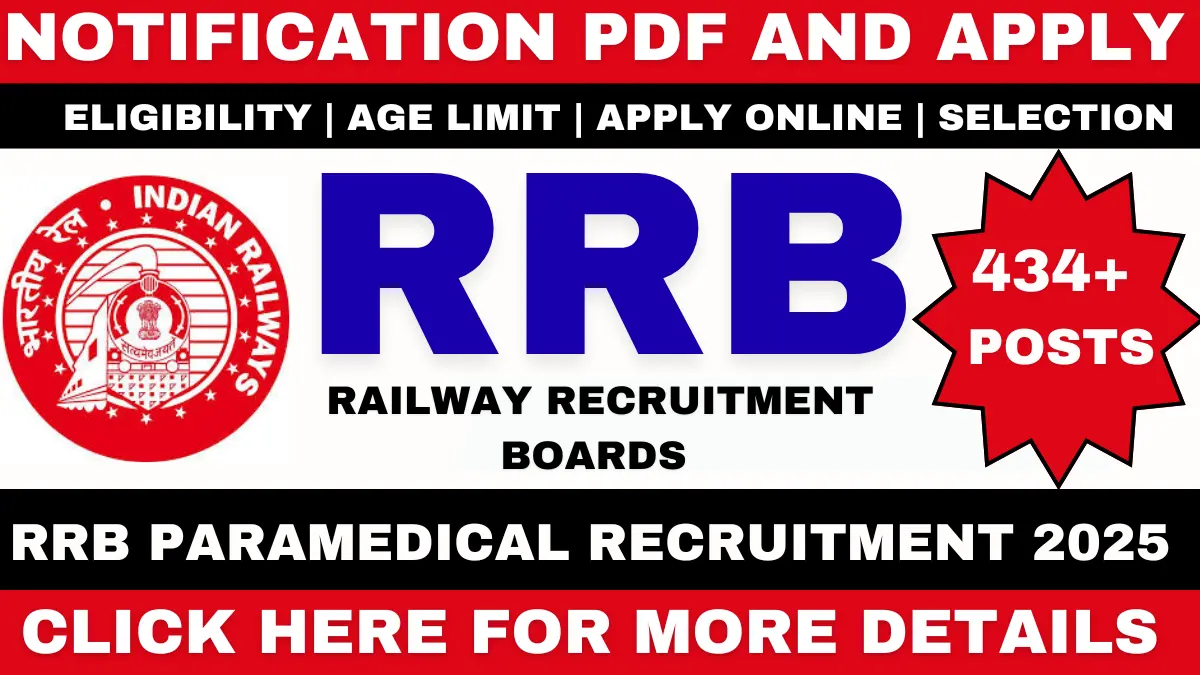 RRB Paramedical Recruitment 2025