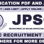 JPSC Boiler Inspector Recruitment 2025