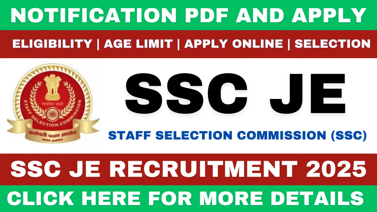 SSC JE Recruitment 2025