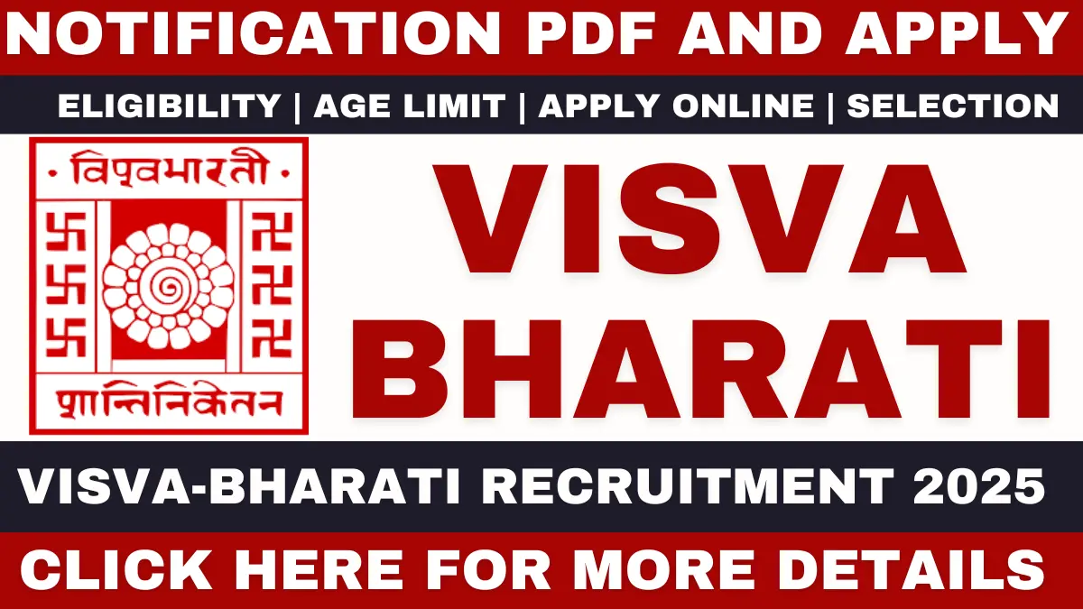 Visva Bharati Recruitment 2025