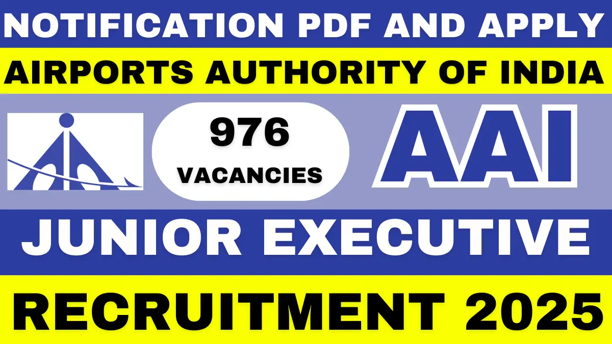 AAI Junior Executive Recruitment 2025