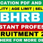 WBHRB Assistant Professor Recruitment 2025