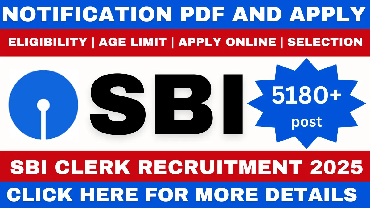 SBI Clerk Recruitment 2025