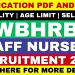 WBHRB Staff Nurse Recruitment 2025