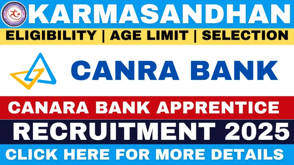 Canara Bank Apprentice Recruitment 2025
