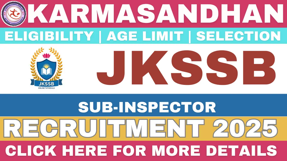 JKSSB Recruitment 2025