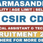 CSIR CDRI Recruitment 2025