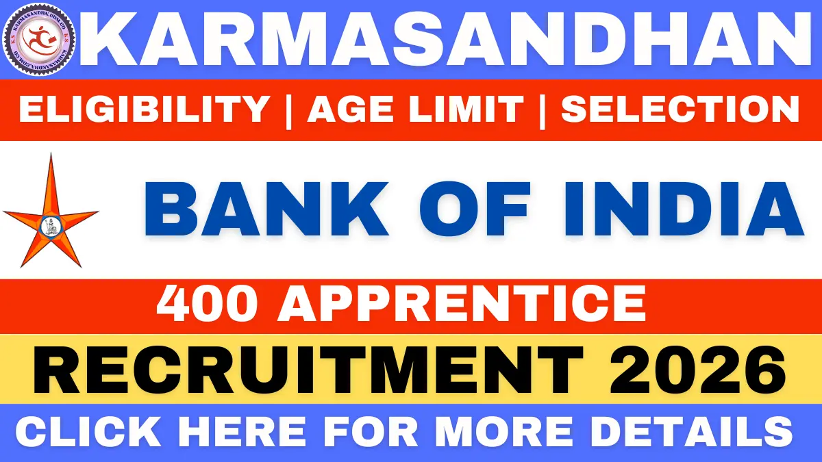 Bank of India Apprentice Recruitment 2025-26