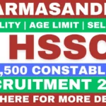HSSC Haryana Police Constable Recruitment 2026