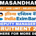 India Exim Bank Deputy Manager Recruitment 2026