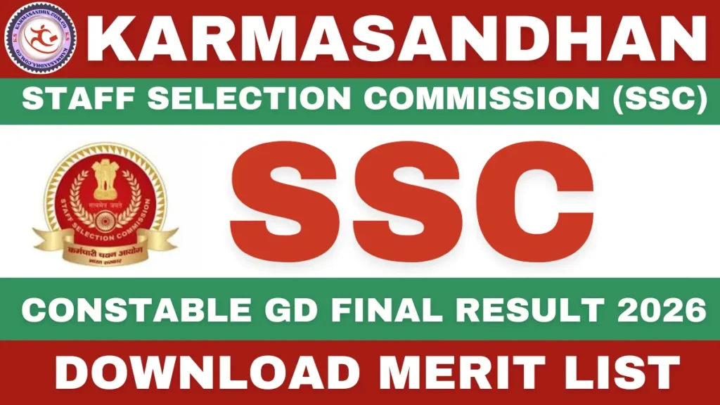 SSC GD Constable Final Result 2026