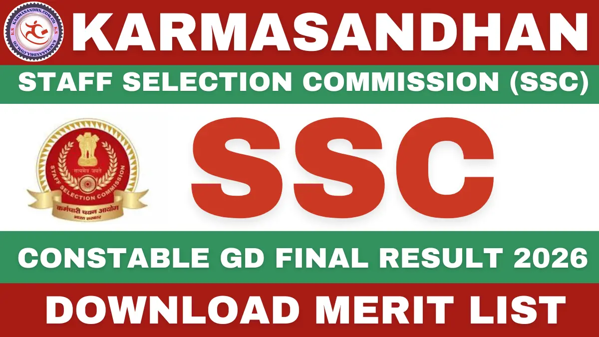 SSC GD Constable Final Result 2026
