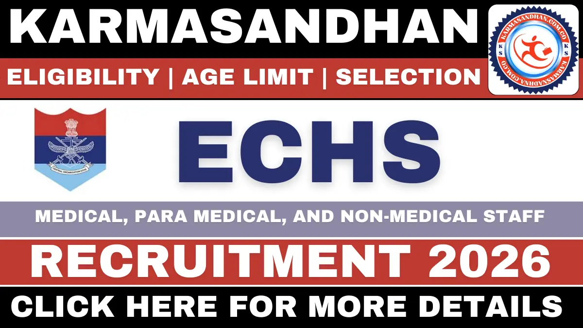 ECHS Kolkata Recruitment 2026